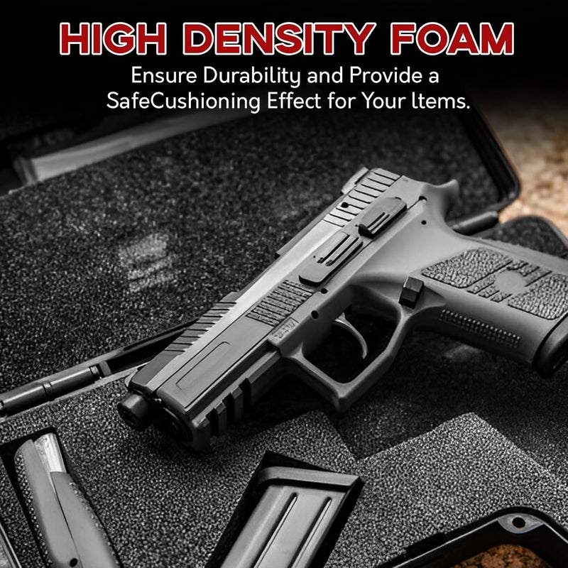 PINGMIC Gun case foam -16 x 12 x 1.5 Inch Pick and Pluck Foam Sheets - High - Density for Gun Case, Ideal for Storing Guns, Crafts - Image 5